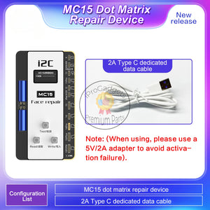 i2C MC15 Dot Matrix Repair Instrument for iPhone X to 15Pro Max / iPad Pro 3 / 4 Series