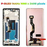 Replacement New Display for Motorola Edge 50 Fusion XT2429-1 OLED Touch Screen With Frame Assembly