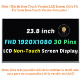 Replacement For Dell Inspiron 24 3452 3455 5458 23.8" MV238FHM-N10 06N77F 6N77F All in One LCD Screen Display Panel