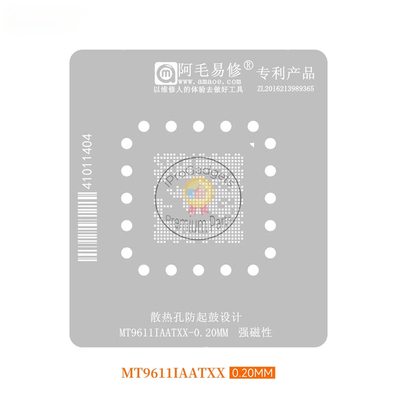 Amaoe BGA Reballing Solder Template Stencil for MT9611IAATXX LCD TV Master television CPU