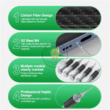 Relife RL-729A Steel Cannon King Carbon Fiber Screwdriver Set Carbon Fiber Finish 3D S2 Special Bits Repair Tools