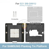 Amaoe Middle Layer Reballing Stencil Template for Samsung S21 SM-G991U/0/W/D-S Positioning Solder Planting Tin Net