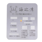 Universal BGA Reballing Stencils For iPhone 11 12 13 14 15 Pro Max Screen Chip Net LCD Screen IC Protection Stencil