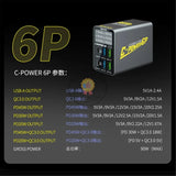 Mechanic C-POWER 6 Ports Portable Fast Smart Charging Station for Mobile Phone Charging Detection