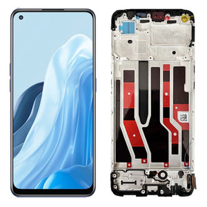Replacement AMOLED Display Touch Screen With Frame For OPPO Reno 7 4G CPH2363