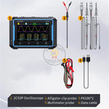 Fnirsi 2C53P Touch Screen Portable Digital Oscilloscope Multimeter Signal Generator 3In1 2 Channel 50Mhz 250Ms/S 19999 Counts