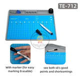 TE-712 Universal Silicone Mat Desktop Work Pad ESD Magnetic Repair Platform 2 IN1 for SMD BGA Soldering Station Repair Tools Pad