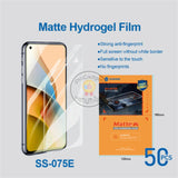 Sunshine SS-075E Matte Hydrogel Film With Cutting Code Anti-blue HD Clear Sheet TPU Phone Protector 50Pcs/Box