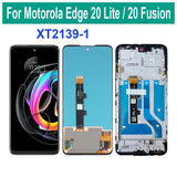 Replacement AMOLED LCD Touch Screen With Frame for Motorola Moto Edge 20 Lite XT2139-1 Edge 20 Fusion