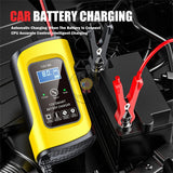 12V 8A Full Automatic Intelligent Smart Battery Charger for SUV Car GEL Lead-Acid WETF Battery Charge Pulse Repair LCD Display