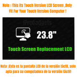 Replacement LCD Touch Screen Display Panel LM238WF5-SSF1 LM238WF5-(SS)(F1) 23.8" FHD Touch Version