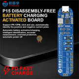 JTX P15 Disassembly-Free Battery Charging Activation Board with PD Charging for iPhone 6 to 15Pro Max