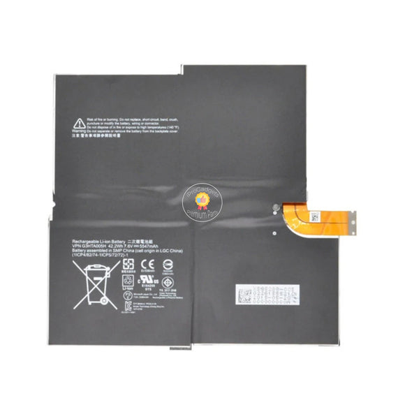 Replacement 7.6V 42.2Wh Laptop Battery For Microsoft Surface Pro 3 1631 G3HTA005H MS011301-PLP22T02