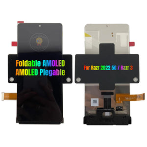 Pantalla táctil plegable de repuesto AMOLED LCD para Motorola Razr 3 5G 2022 XT2251-1