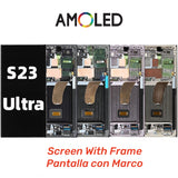Replacement AMOLED Display Touch Screen With Frame For Samsung S23 Ultra S918 S918U S918B