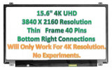 15.6 inch Laptop LCD Screen LP156UD1-SPB1 LED 4K UHD Display Replacement LTN156FL02-L01 LGD04D4 OEM Repair Parts Tested Grade A