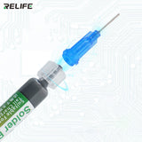 RELIFE RL-405 Low Temperature Lead-free Solder Paste Needle Tube Solder CPU Chips USB Charger Repair Flux