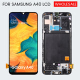 Replacement AMOLED Display Touch Screen With Frame for Samsung Galaxy A40 A405 SM-A405F