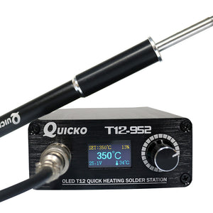 Quicko T12 STC OLED Soldering Station Electronic Welding Iron Digital Soldering Iron T12-952 Quick Heating