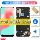 Replacement AMOLED Display Touch Screen With Frame for Samsung Galaxy A40 A405 SM-A405F