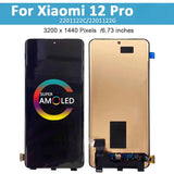 Replacement for Xiaomi 12 Pro 2201122C 2201122G AMOLED Display Touch Screen Assembly