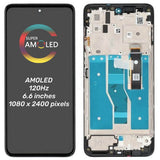 Replacement AMOLED Display Touch Screen With Frame for Motorola Moto G82 XT2225-1 XT2225-2